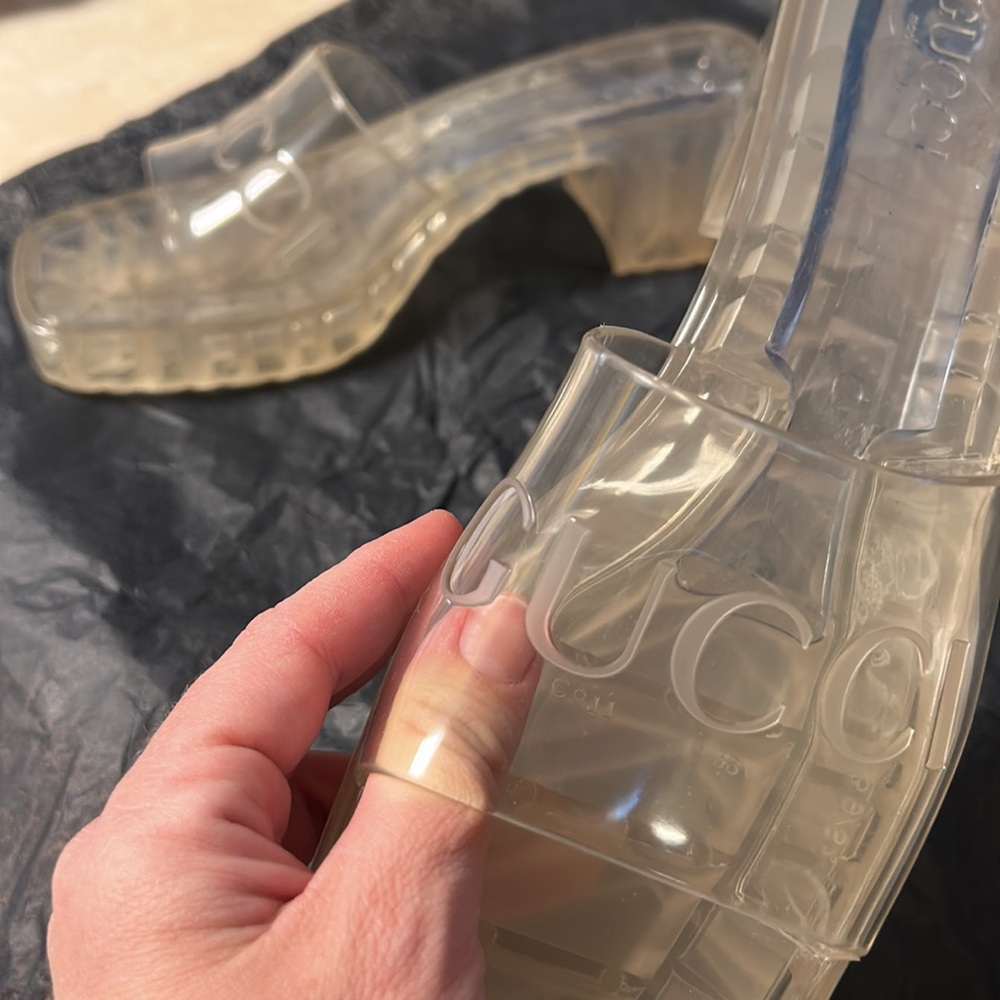 Gucci Rubber Slide Heels